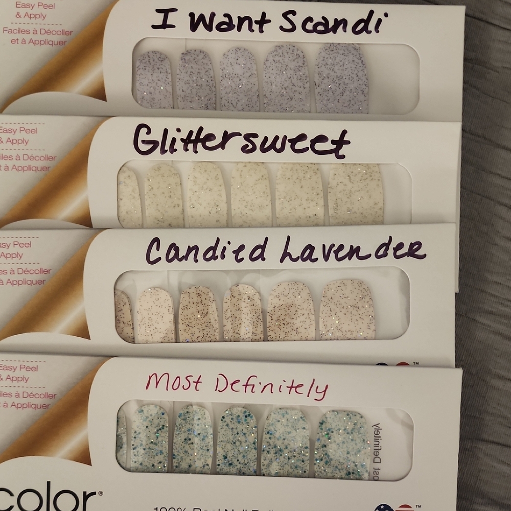 Color Street Nail Strips - Glitter Overlays.